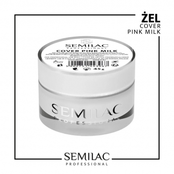 Żel budujący Semilac Professional Cover Pink Milk 45g