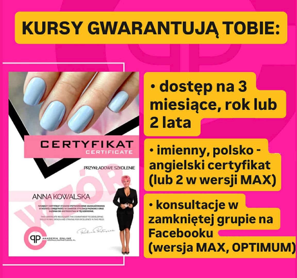 Certyfikat ukończenia kursu